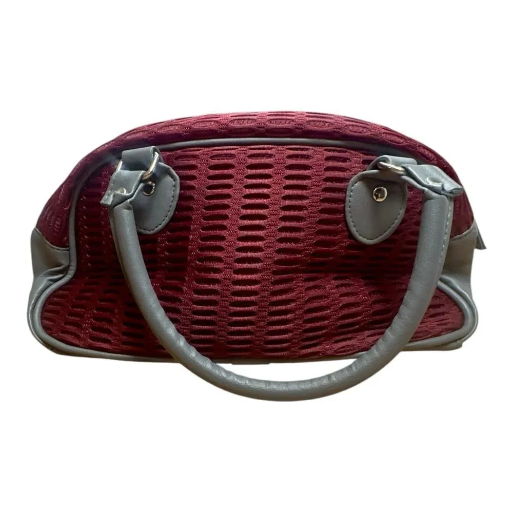 Alan Stuart Burgundy Virginia Tech Mesh Satchel